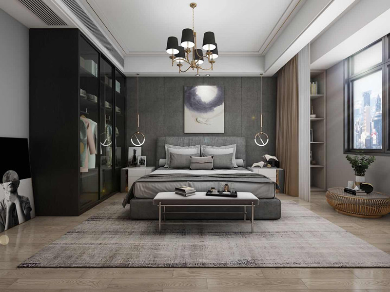 现代前卫风格室内装修效果图-华邦祥和园二居96平米-卧室 现代前卫风格室内装修效果图-华邦祥和园二居96平米-卧室