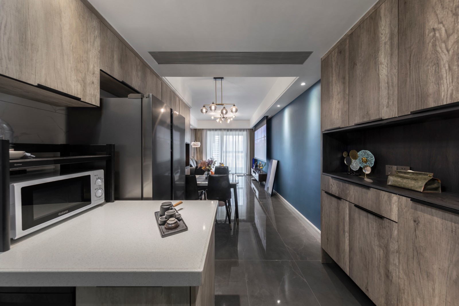 现代轻奢风格静谧灰室内家装设计-厨房 现代轻奢风格静谧灰室内家装设计-厨房