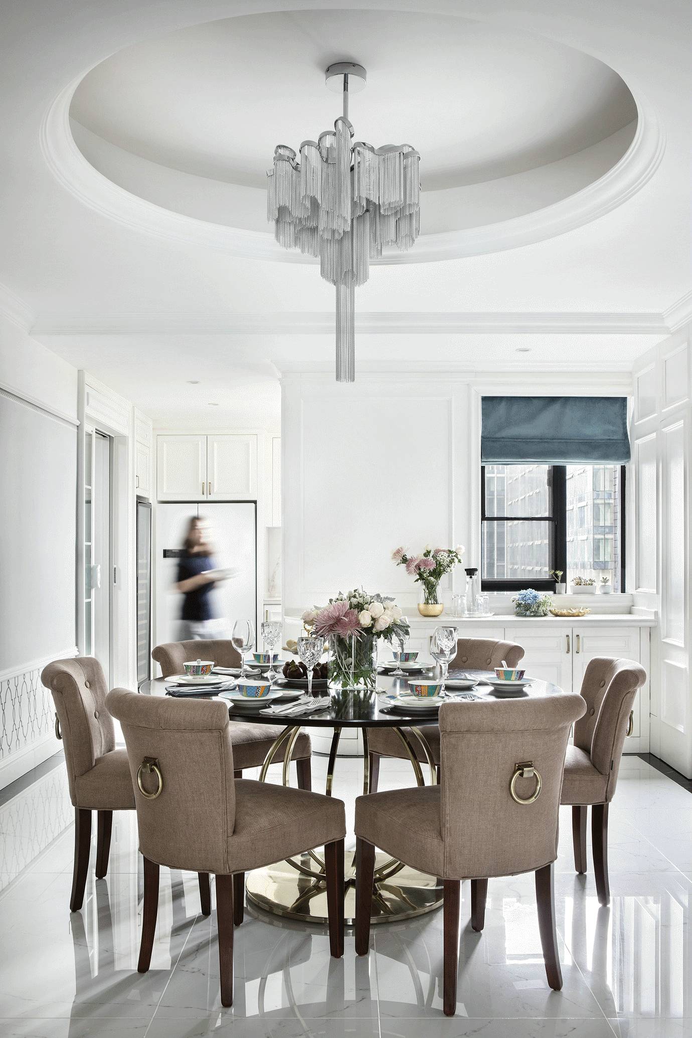 简欧轻奢风格家装设计室内装修效果图-餐厅 简欧轻奢风格家装设计室内装修效果图-餐厅