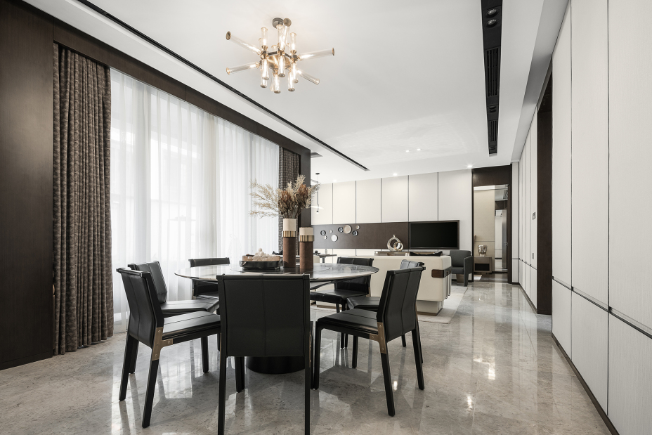 新中式风格室内家装案例效果图-餐厅 新中式风格室内家装案例效果图-餐厅