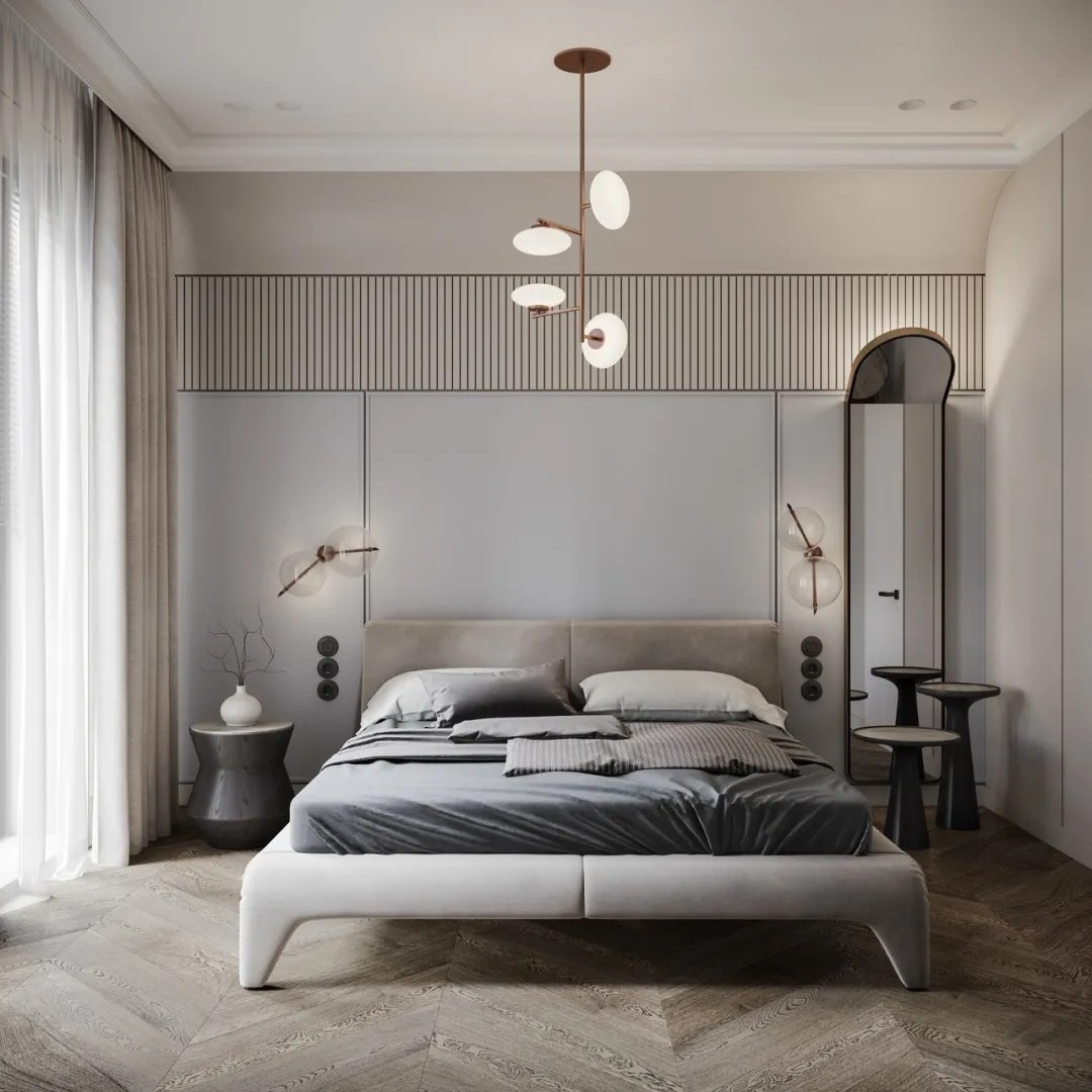 装修案例现代简约风格室内装修效果图-卧室 装修案例现代简约风格室内装修效果图-卧室