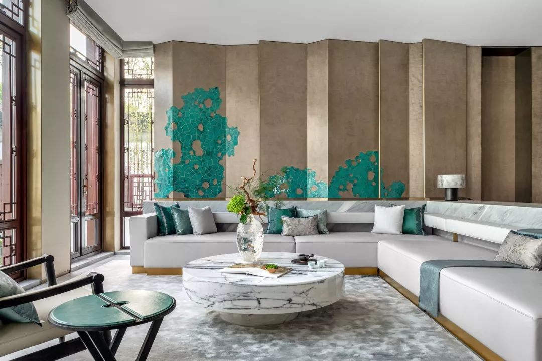 新中式风格家装设计室内装修效果图-客厅 新中式风格家装设计室内装修效果图-客厅