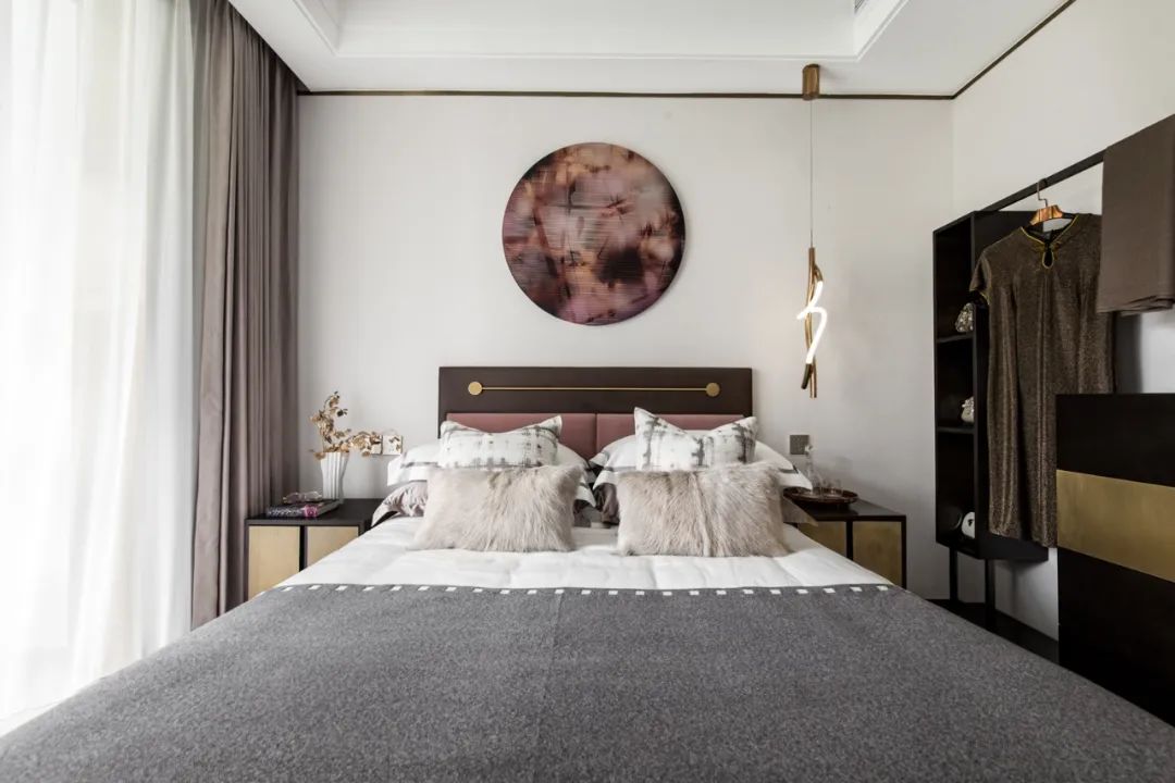 高雅轻奢风格室内设计家装案例-次卧 高雅轻奢风格室内设计家装案例-次卧