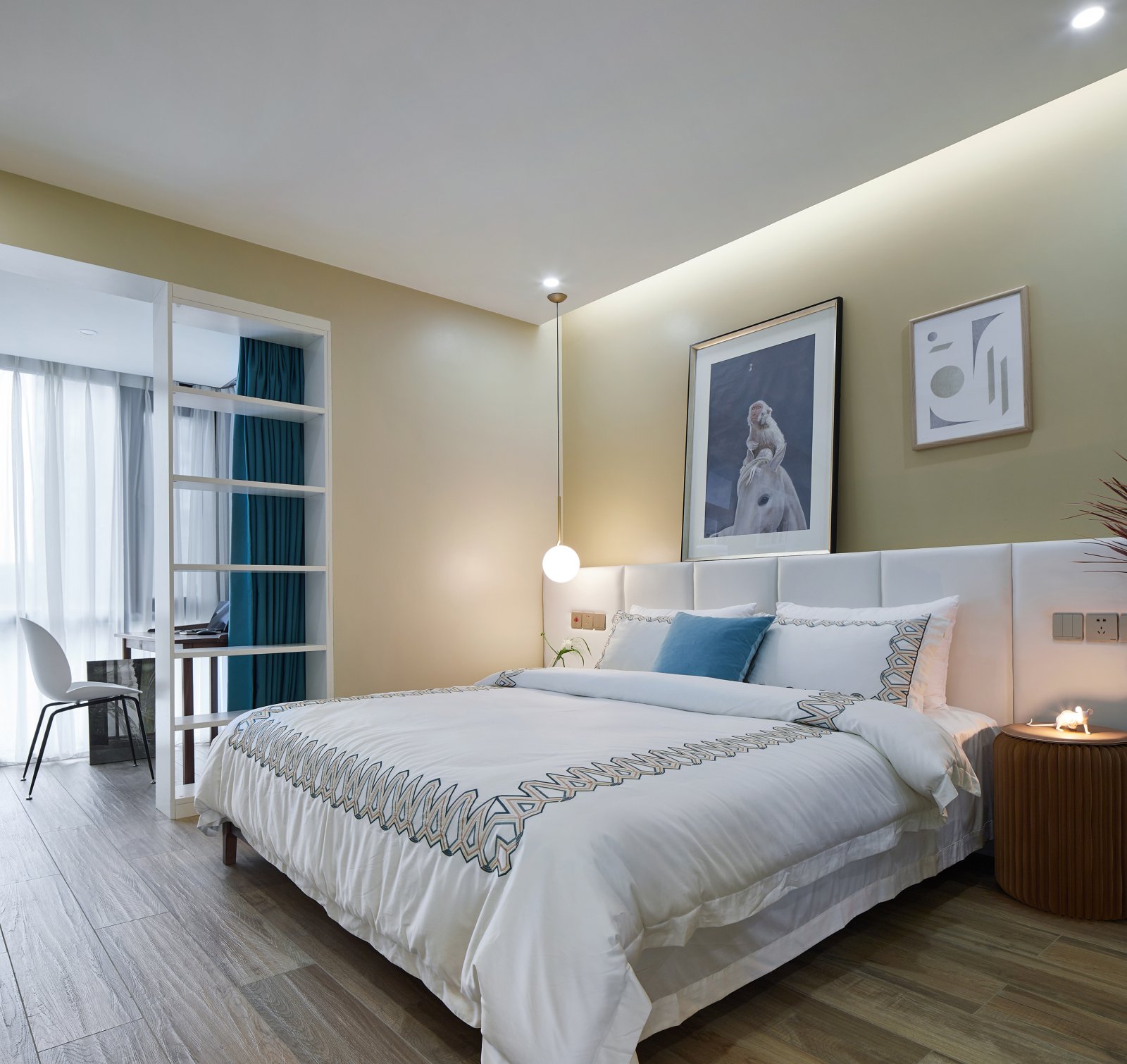 佛山装修公司现代简约风格室内装修效果图-卧室 佛山装修公司现代简约风格室内装修效果图-卧室