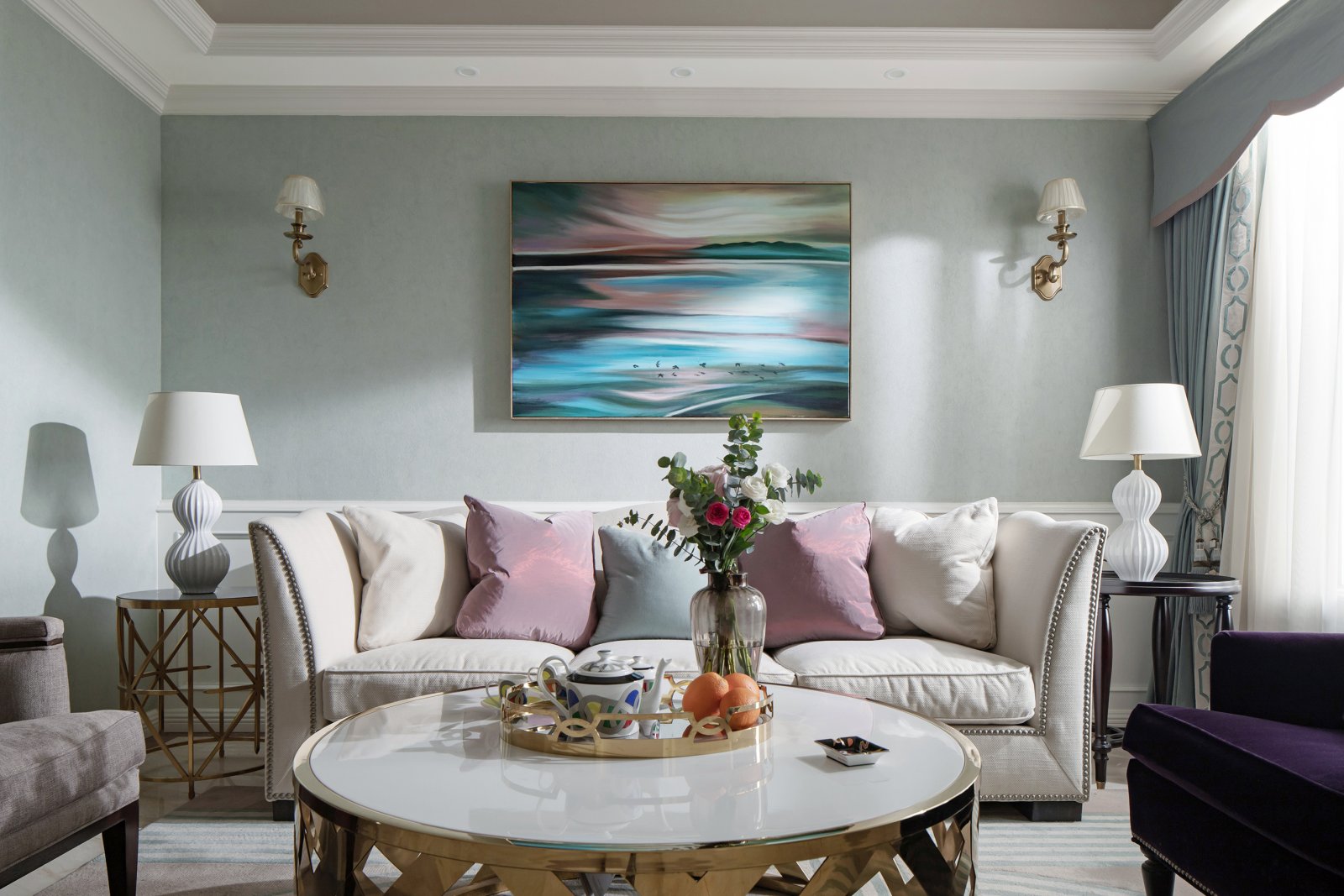 装修案例轻奢风格室内装修效果图-客厅 装修案例轻奢风格室内装修效果图-客厅