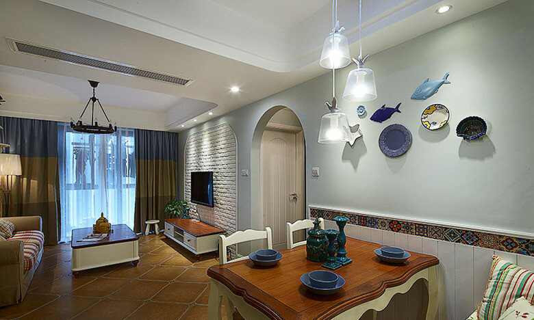 田园风格室内装修效果图-御雅园三居125平米-餐厅 田园风格室内装修效果图-御雅园三居125平米-餐厅