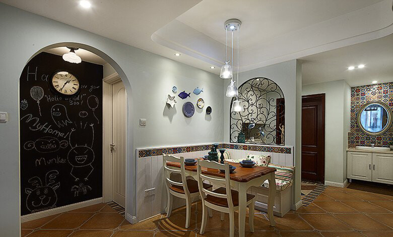 田园风格室内装修效果图-御雅园三居125平米-玄关 田园风格室内装修效果图-御雅园三居125平米-玄关